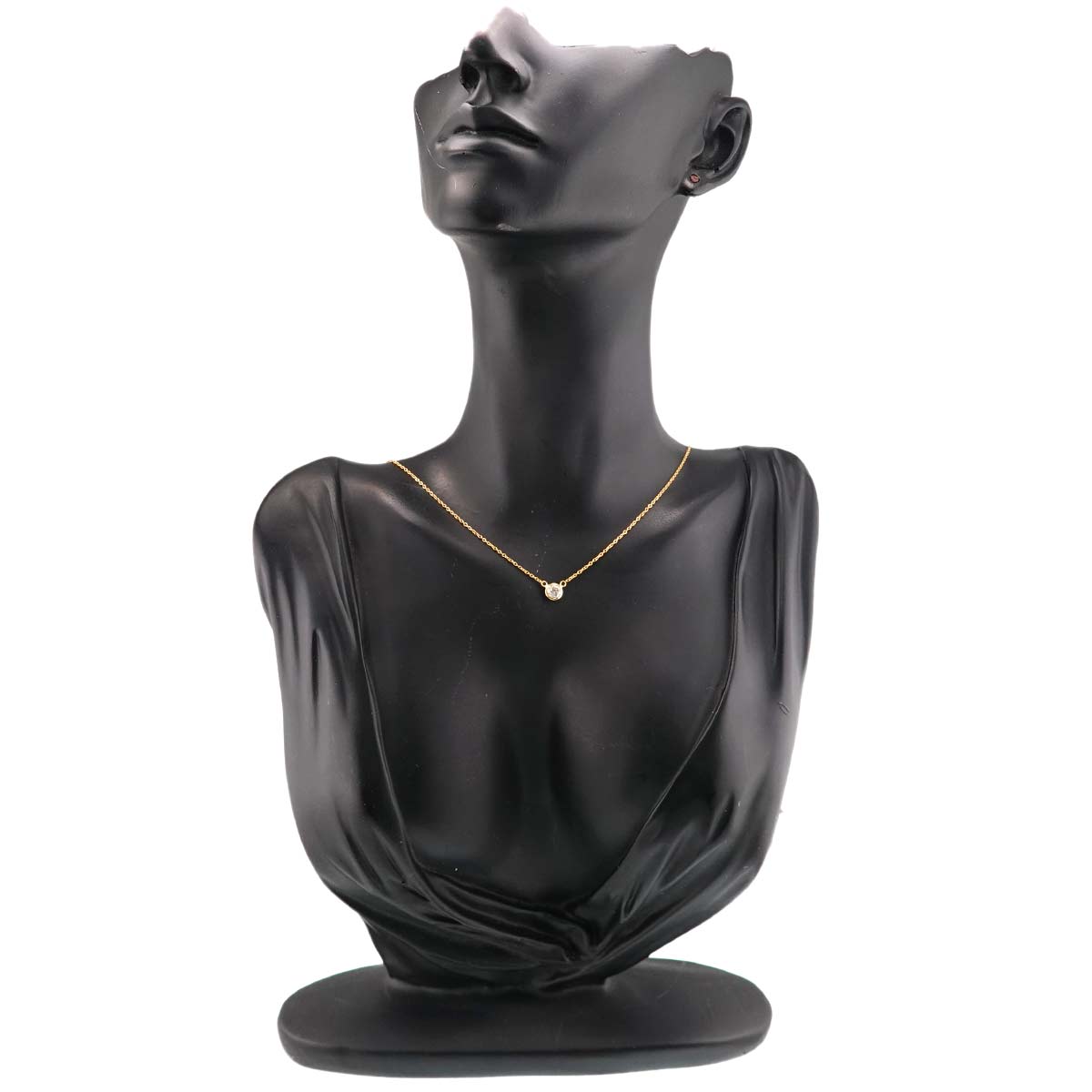 Diamond 0.32ct Necklace 18K YG Yellow Gold 750