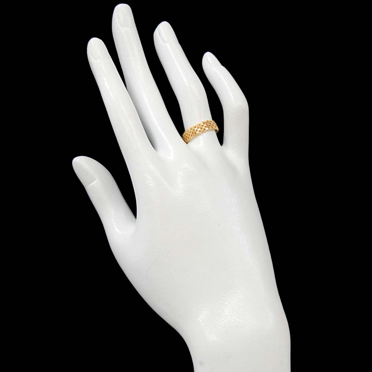 Ring 18K YG Yellow Gold 750 Size6.75(US)