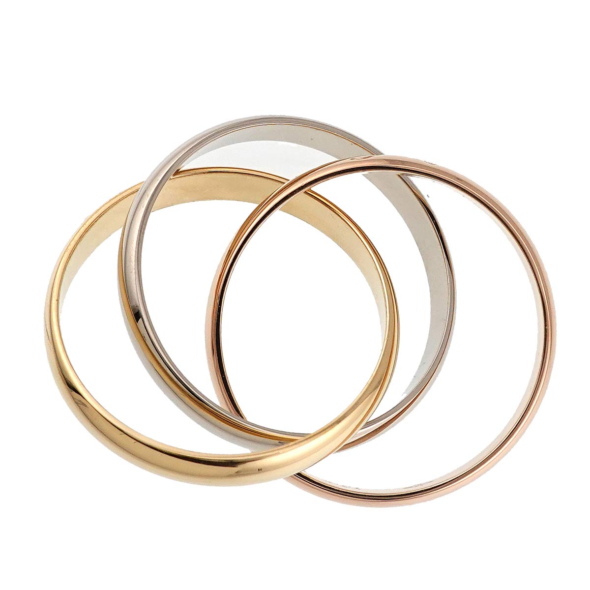 Trinity MM Ring 18K YG WG PG 750 Size59 8.75(US)