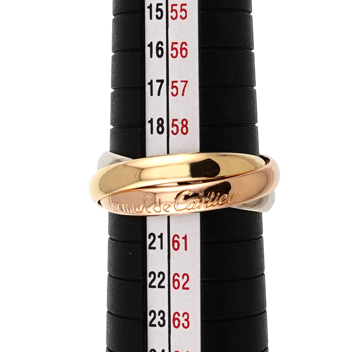 Trinity MM Ring 18K YG WG PG 750 Size59 8.75(US)