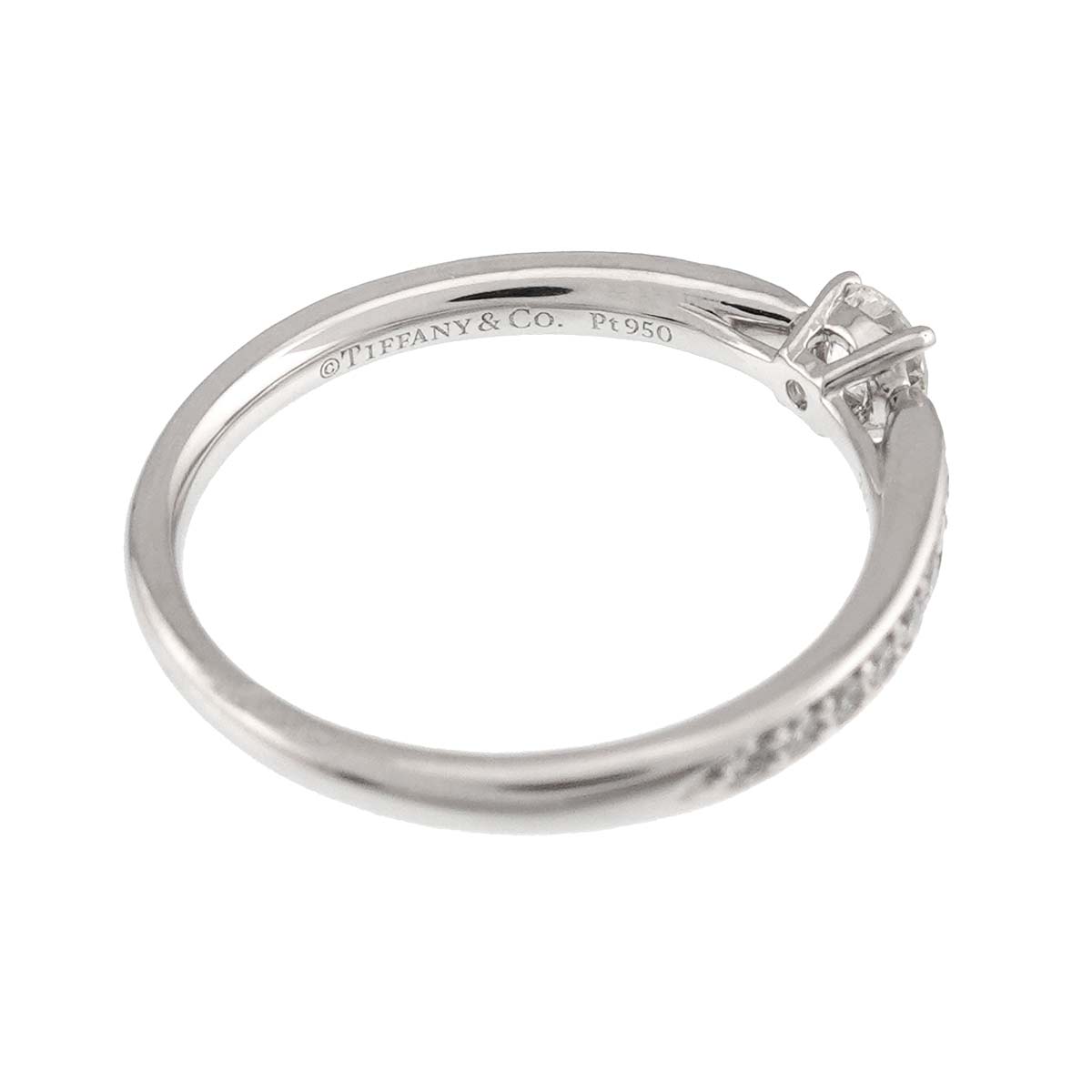 Harmony Diamond 0.19ct I/VVS1/3EX Ring Pt Size5.25-5.5(US)