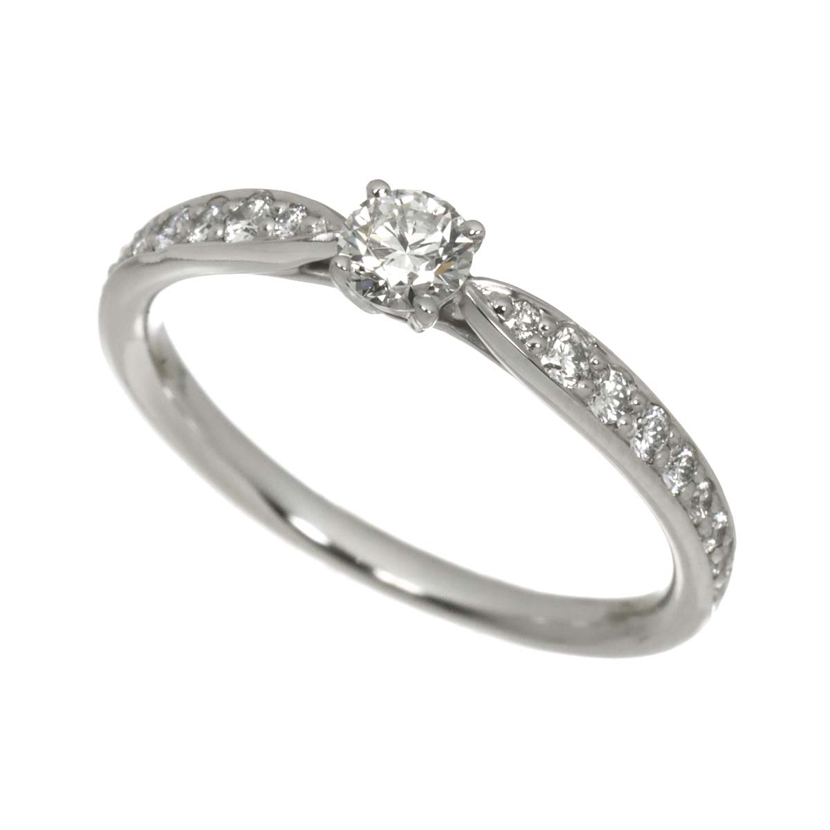 Harmony Diamond 0.19ct I/VVS1/3EX Ring Pt Size5.25-5.5(US)