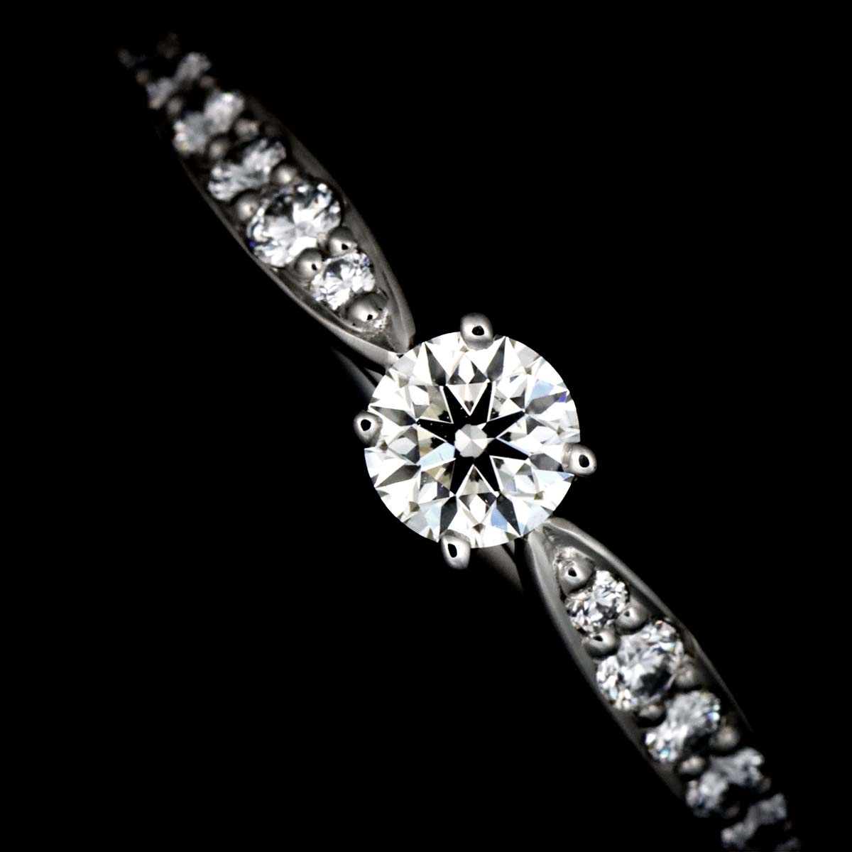Harmony Diamond 0.19ct I/VVS1/3EX Ring Pt Size5.25-5.5(US)