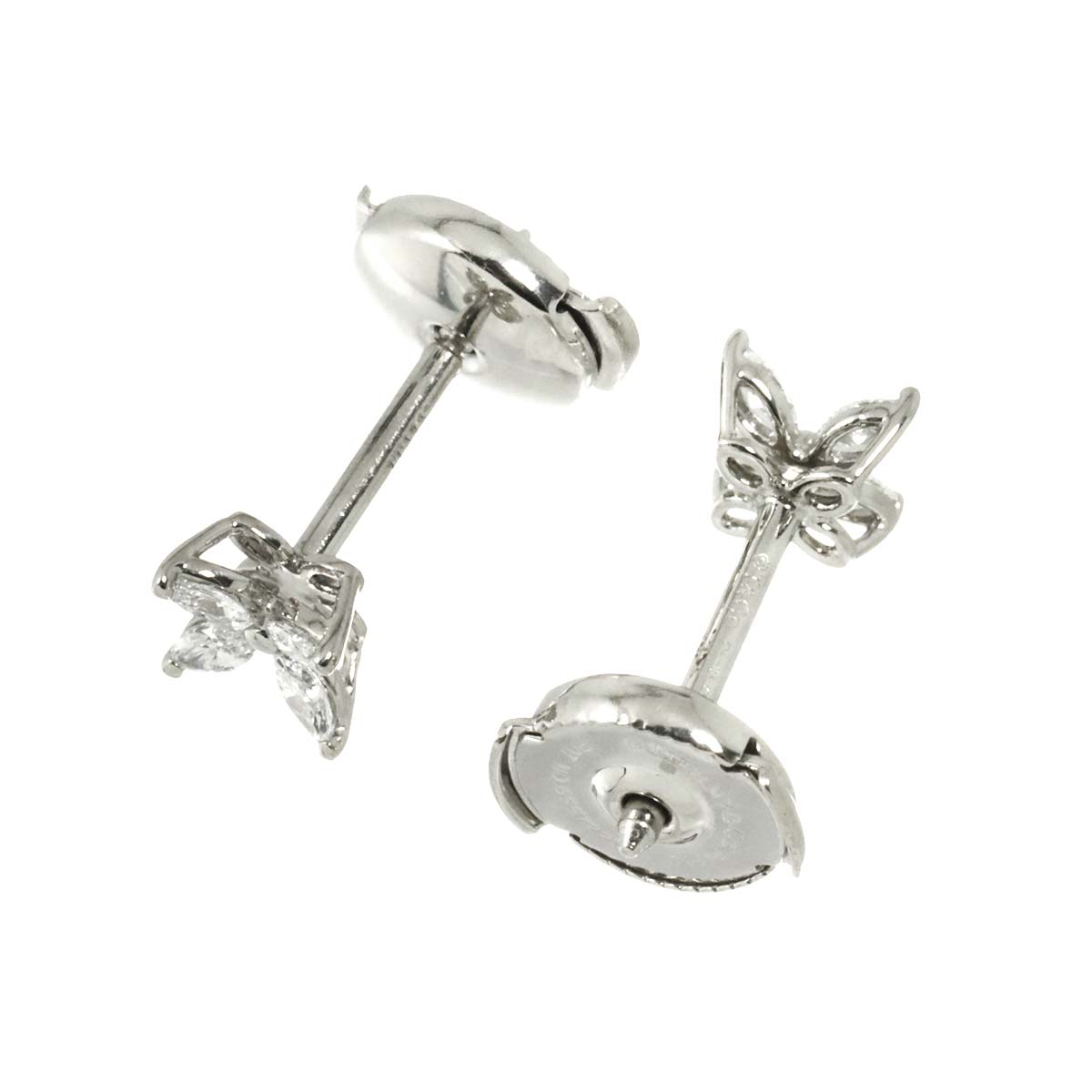 Victoria Diamond Mini Earrings Pierced Pt Platinum
