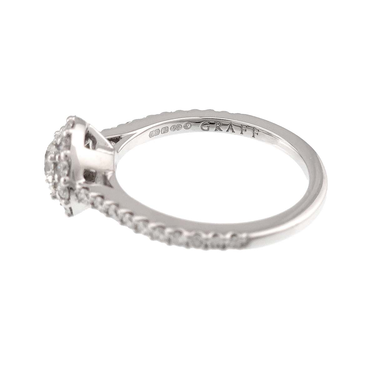 Icon Diamond 0.45ct E/VS1/3EX Ring 18K WG 750 Size:4.5-4.75(US)