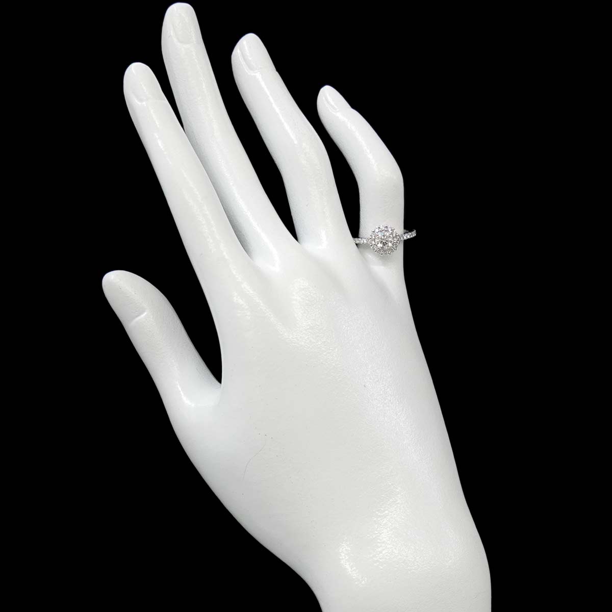 Icon Diamond 0.45ct E/VS1/3EX Ring 18K WG 750 Size:4.5-4.75(US)