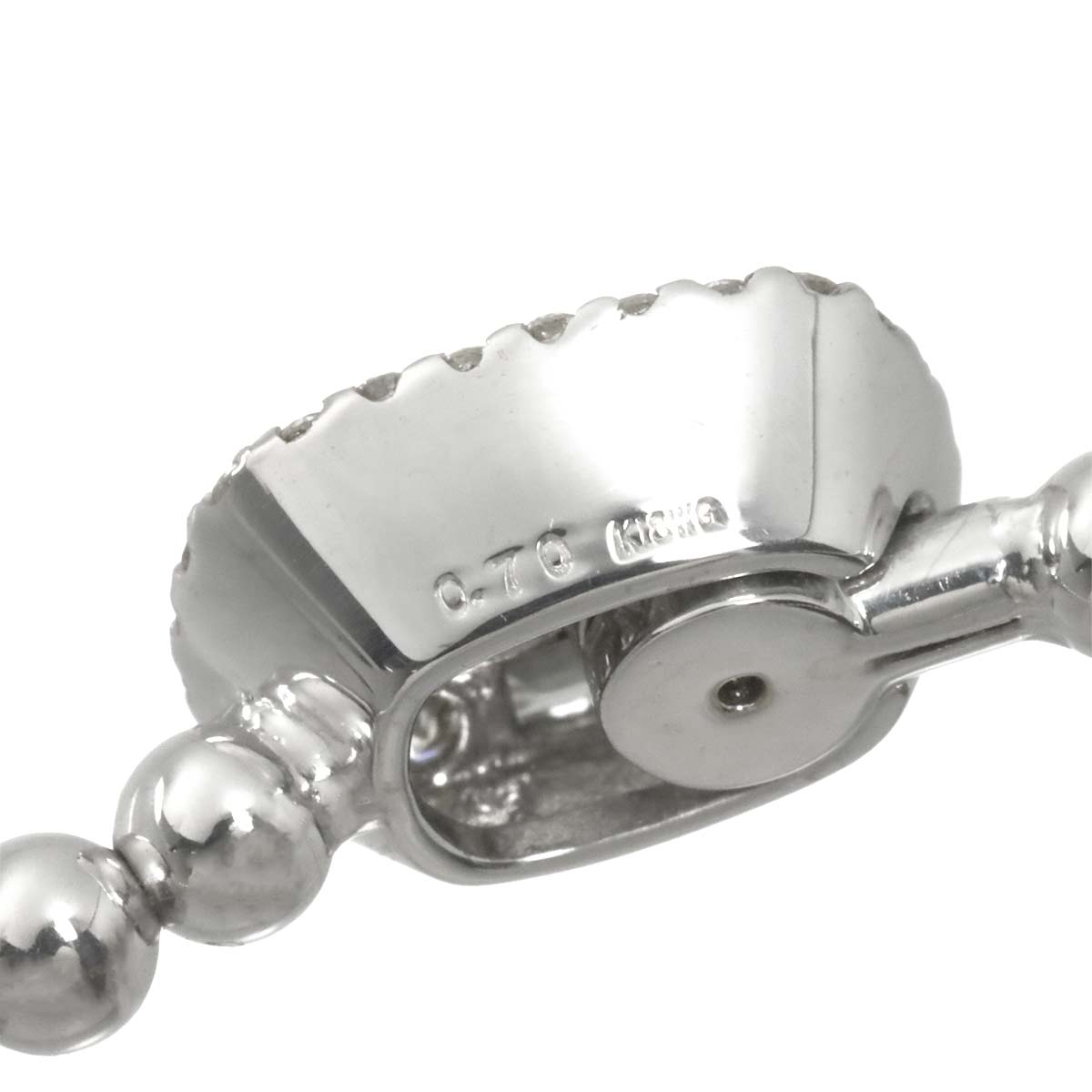 Diamond 0.70ct Bracelet 18K K18 WG White Gold 750