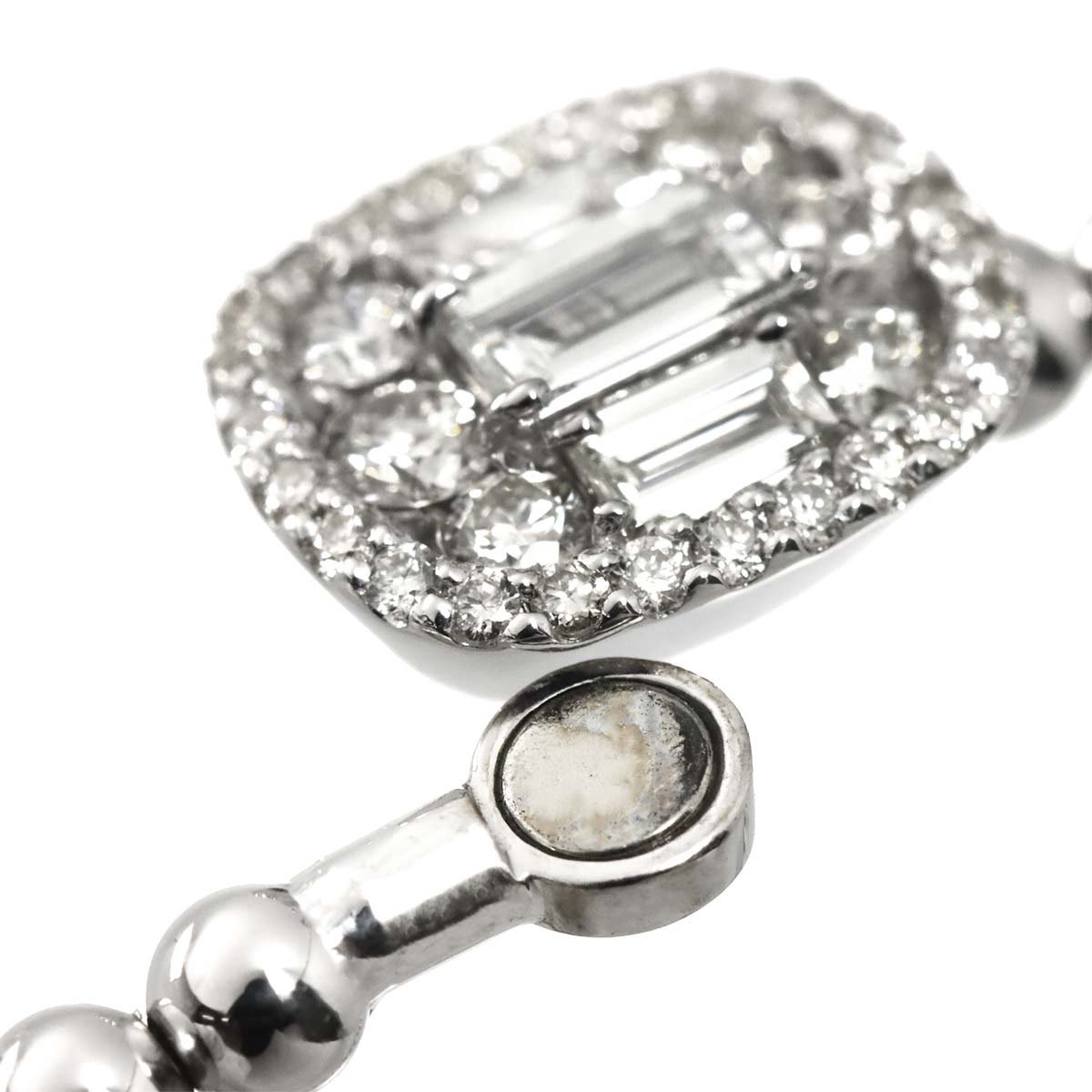 Diamond 0.70ct Bracelet 18K K18 WG White Gold 750