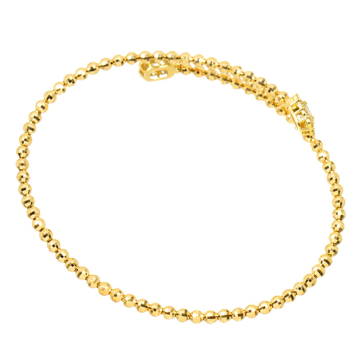 Diamond 0.50ct Bracelet 18K K18 YG Yellow Gold 750
