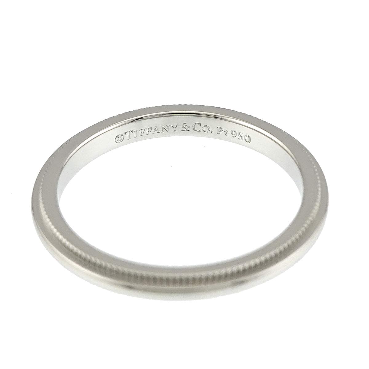 Milgrain Band Ring Pt Platinum Size5.25(US)