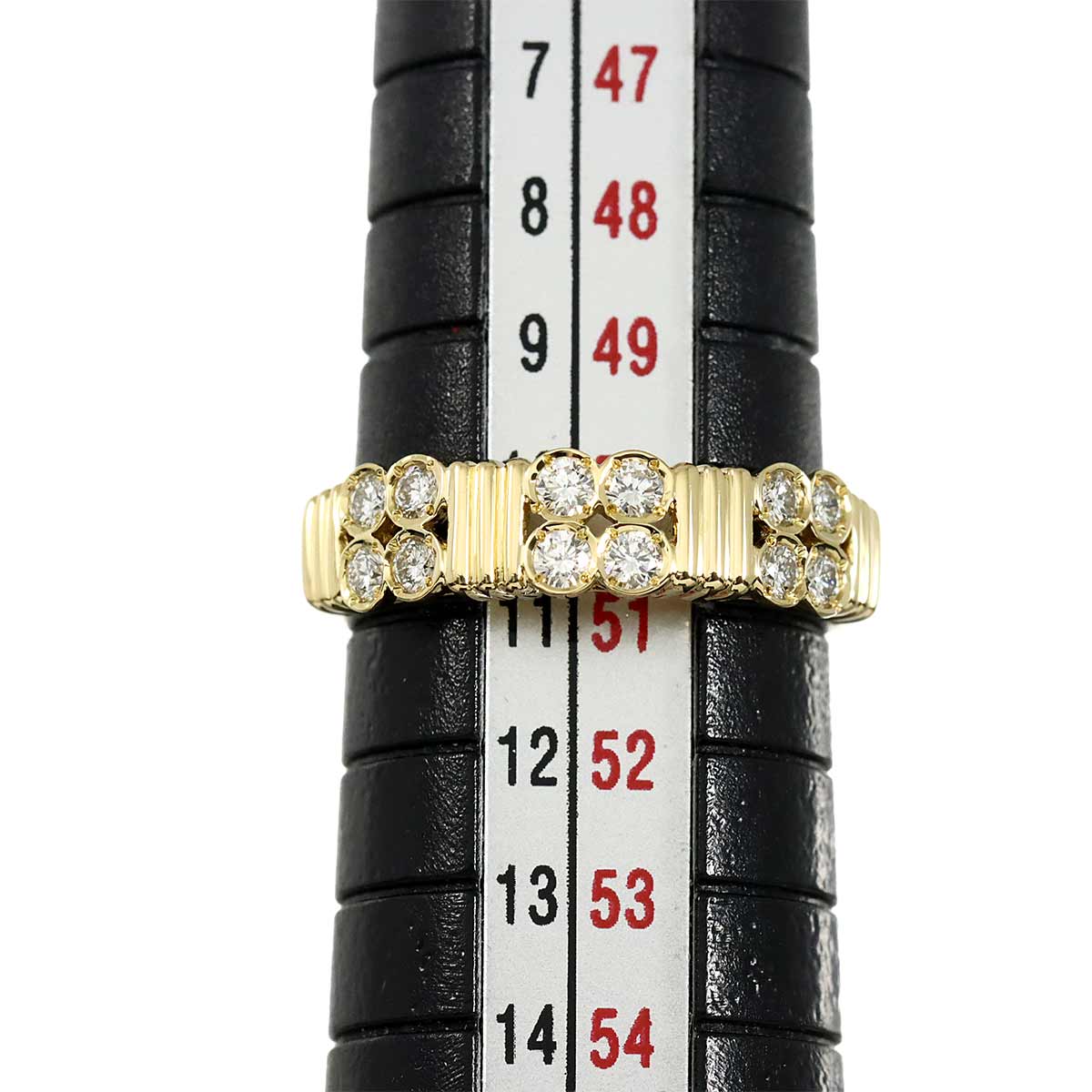Diamond Ring 18K YG 750 size5.25(US)