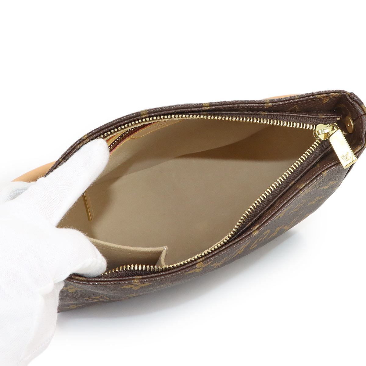 Monogram Looping MM Shoulder Bag Brown M51146 Purse