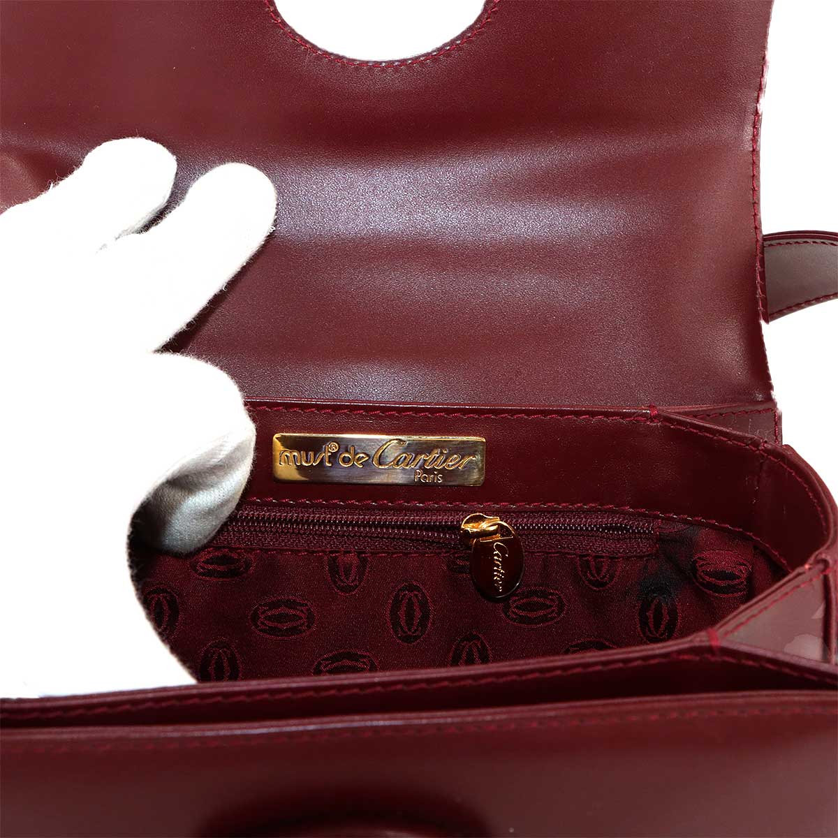 Must Line Shoulder Bag Leather Bordeaux Purse