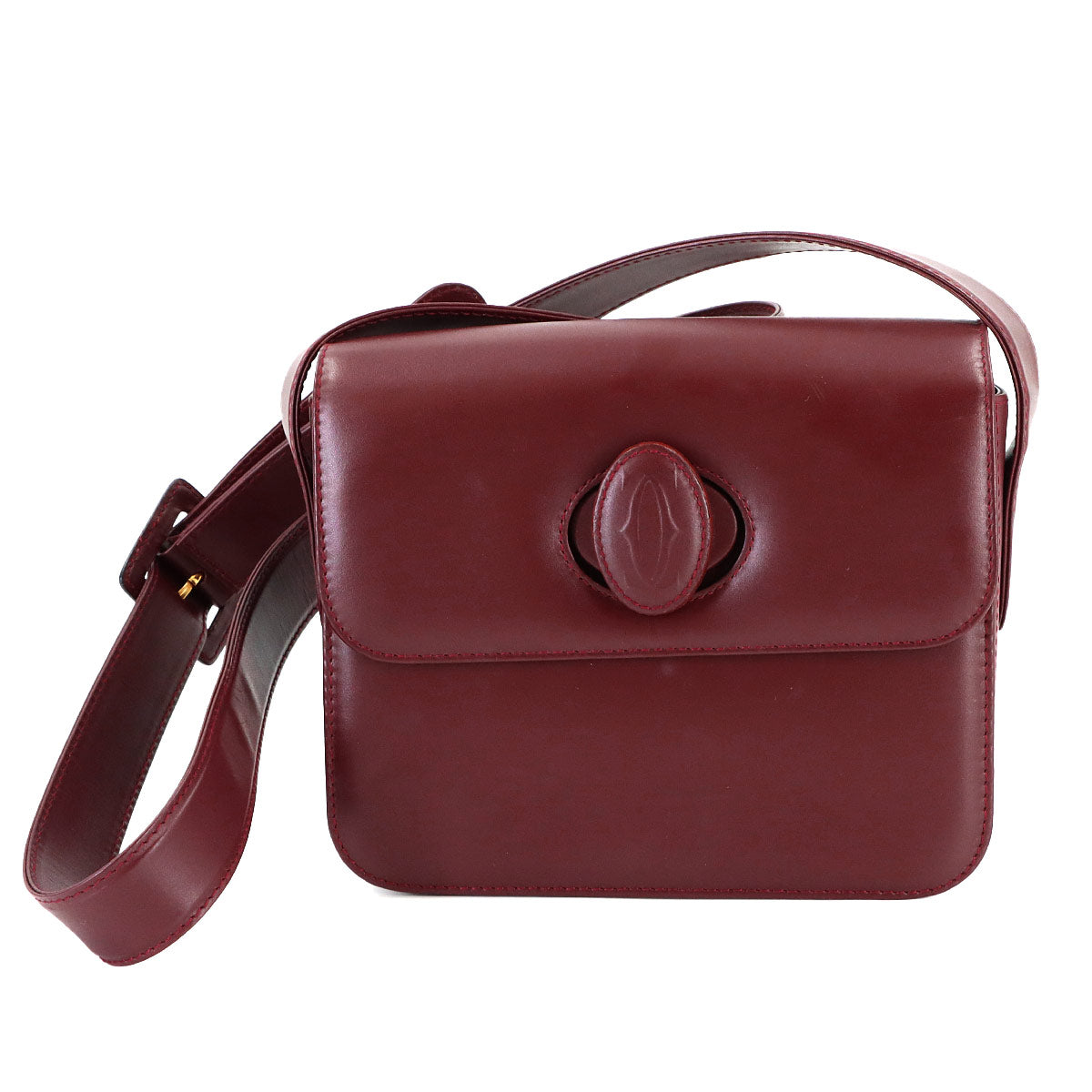 Must Line Shoulder Bag Leather Bordeaux Purse