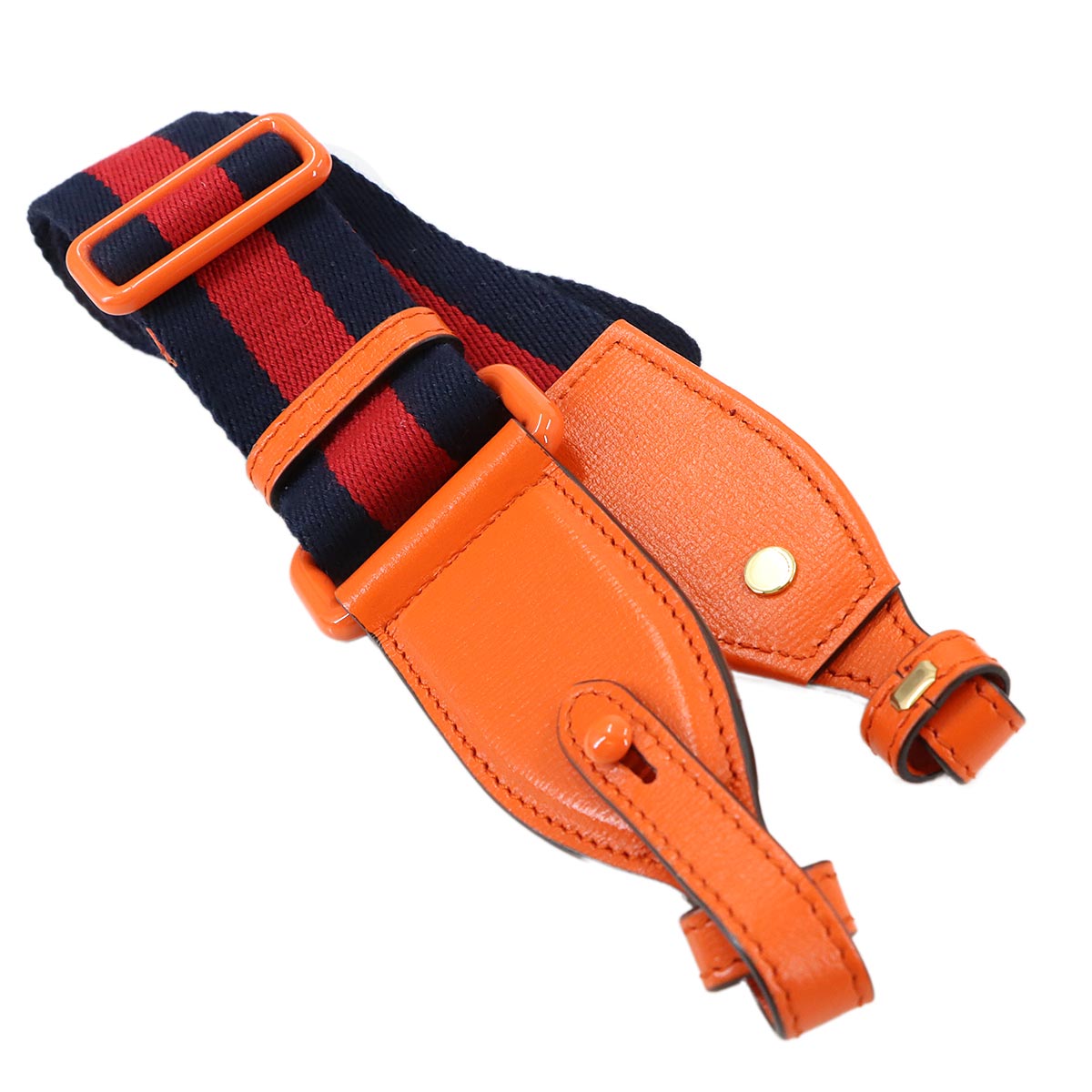 Horsebit 1955 Mini Chain Hand Shoulder Bag Leather Orange 726863