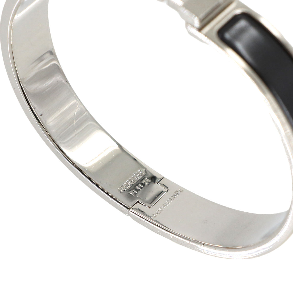 Clic HH T4 Bangle Silver Black Accessory