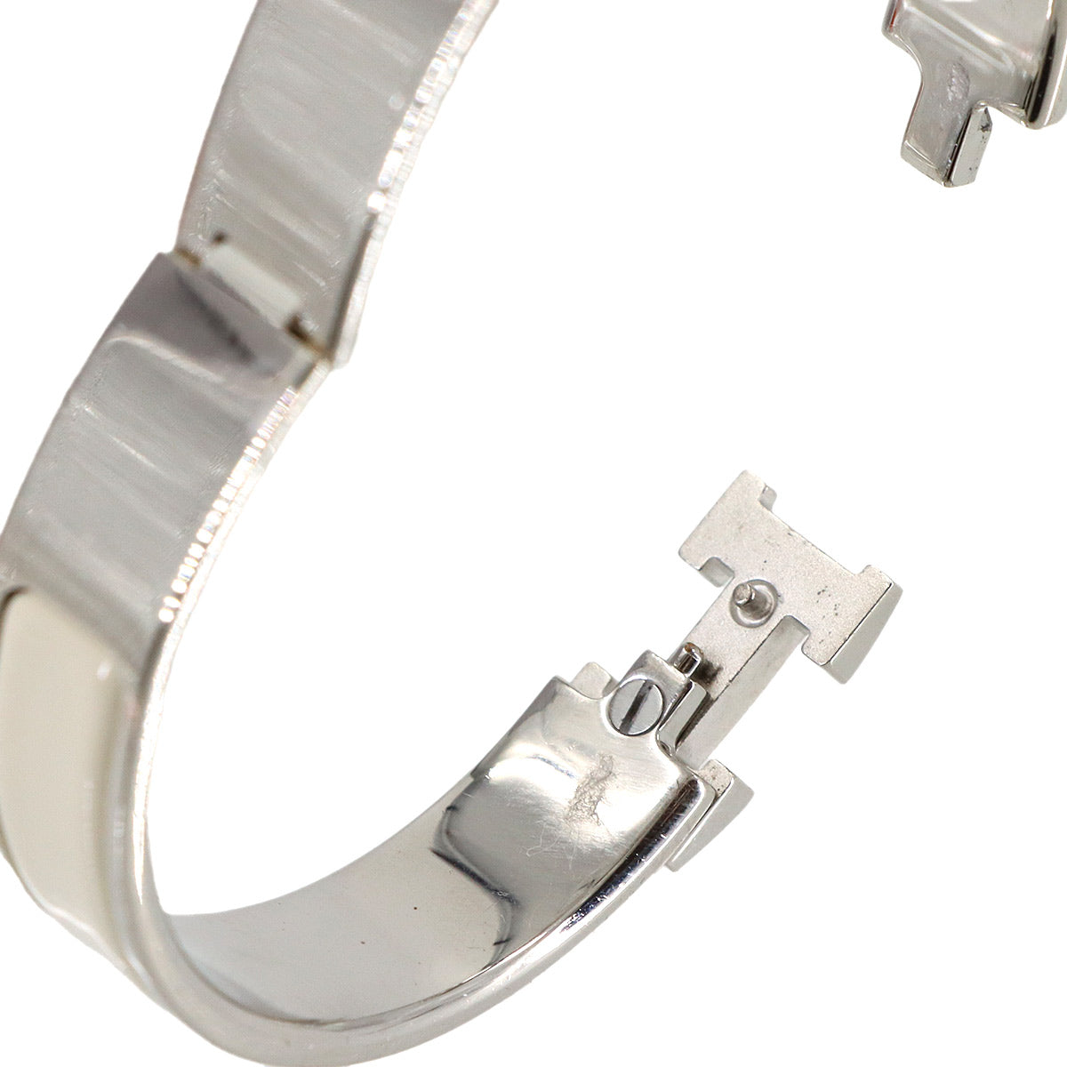 Clic H PM Bangle Silver White Accessory 90317160