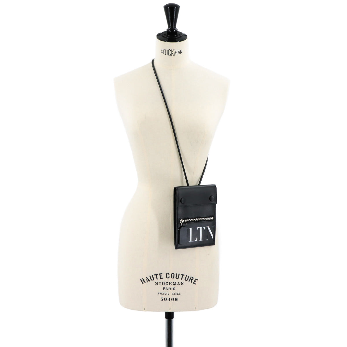 VLTN Logo Shoulder Bag Neck Pouch Leather