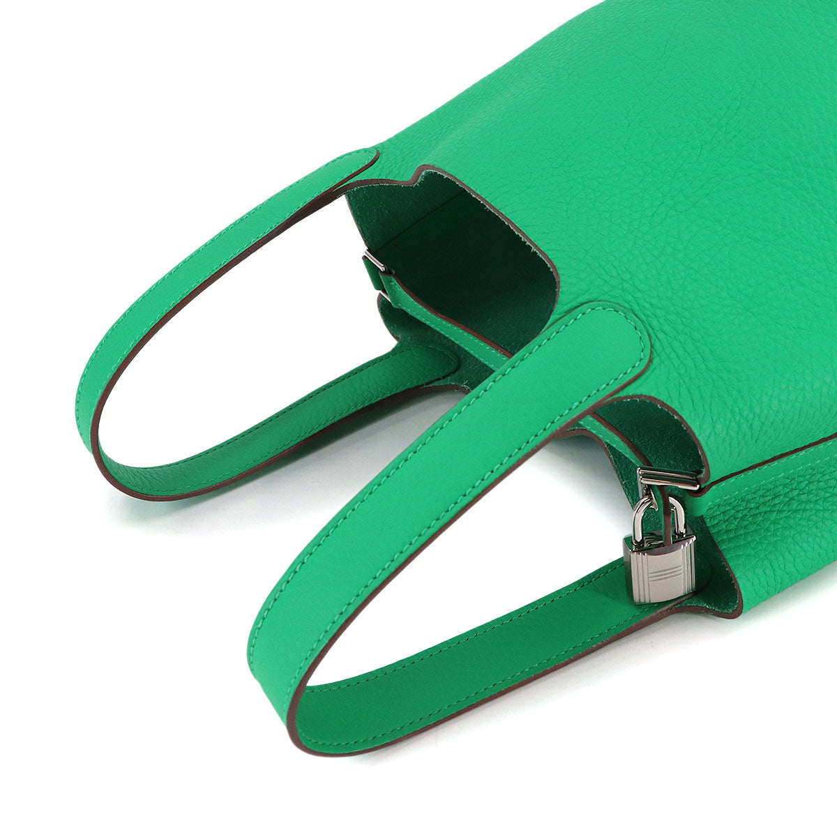 Picotin Lock PM Hand Bag Taurillon Clemence Menthe