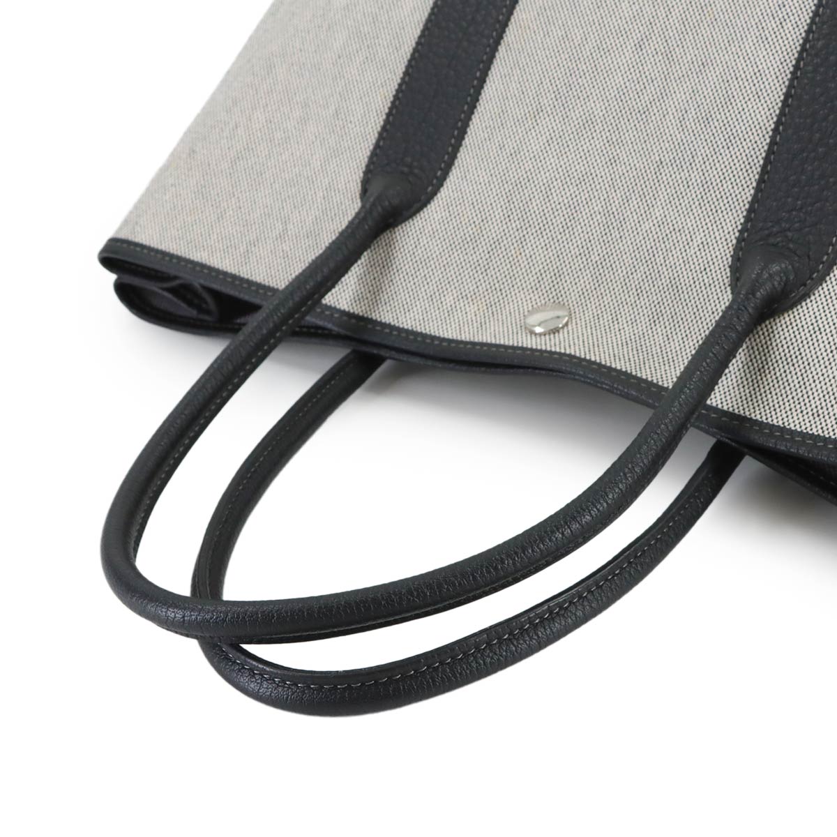 Garden Party PM Tote Bag Toile H Negonda Black Gray