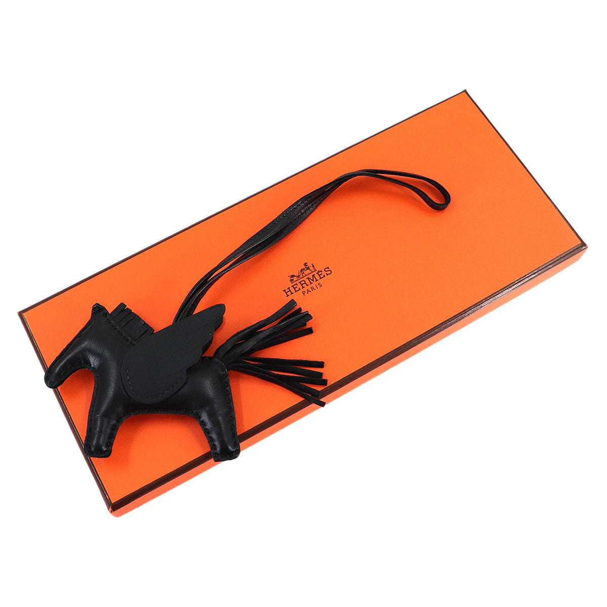 Rodeo Pegasus PM Bag Charm Agneau Milo Veau Swift So Black