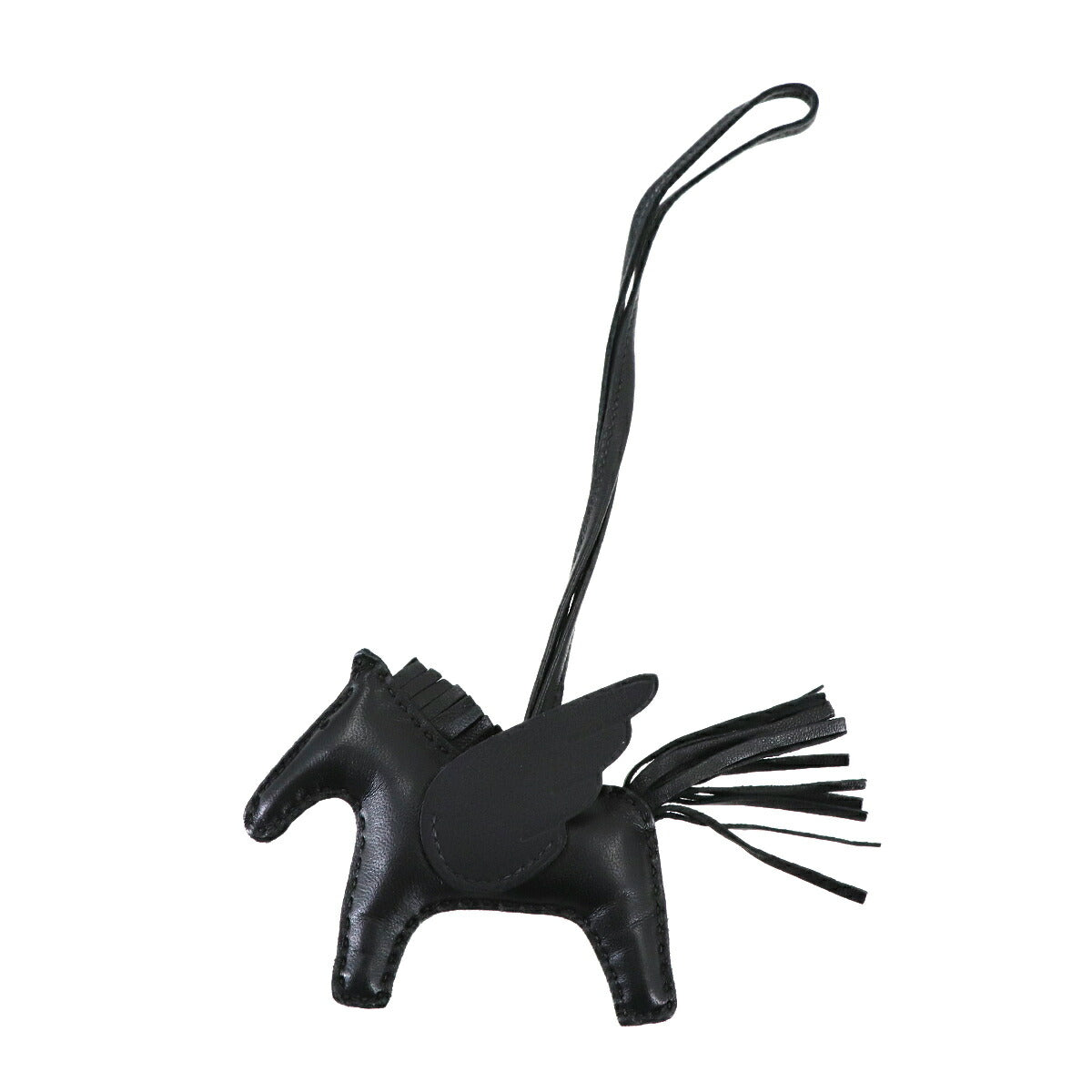 Rodeo Pegasus PM Bag Charm Agneau Milo Veau Swift So Black