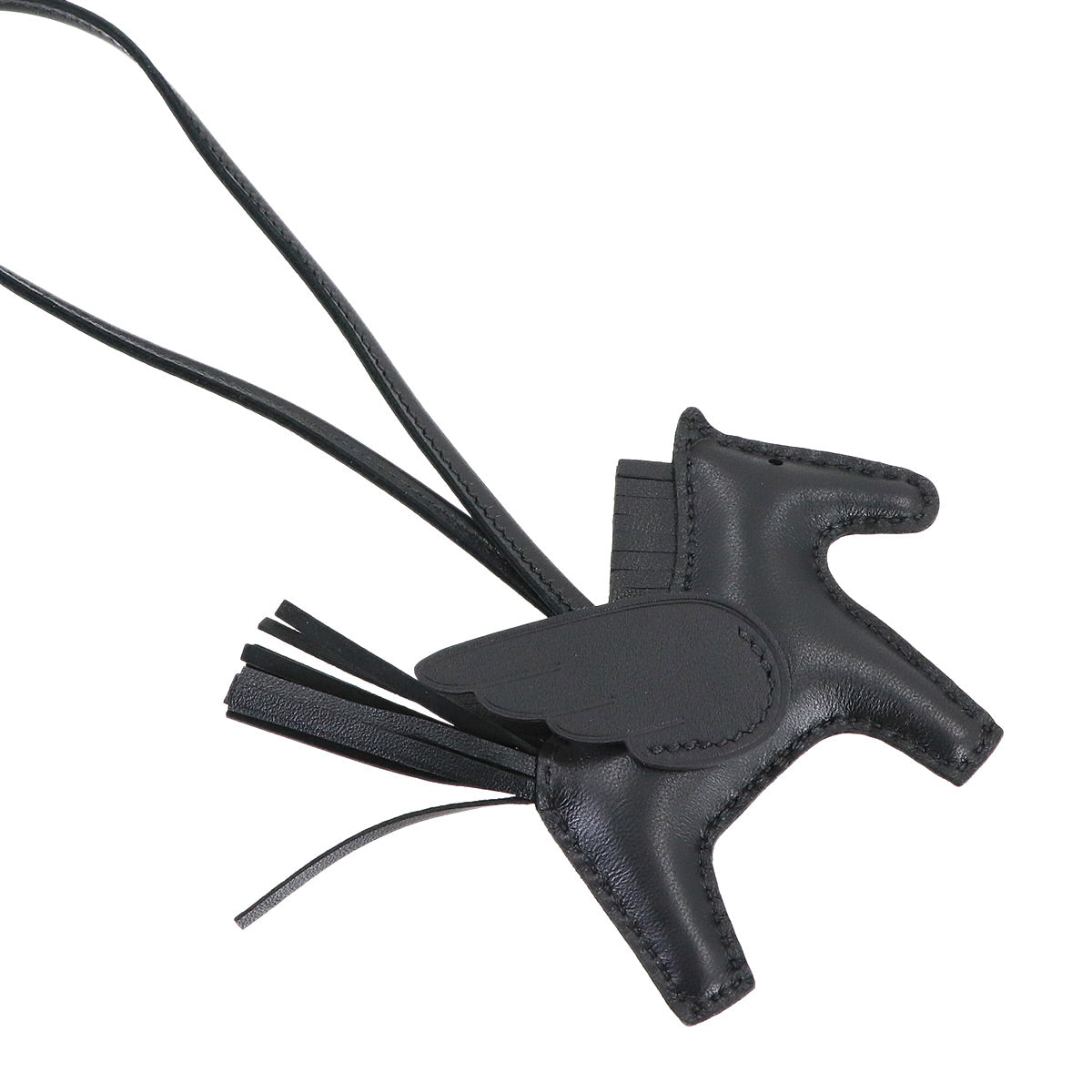 Rodeo Pegasus PM Bag Charm Agneau Milo So Black