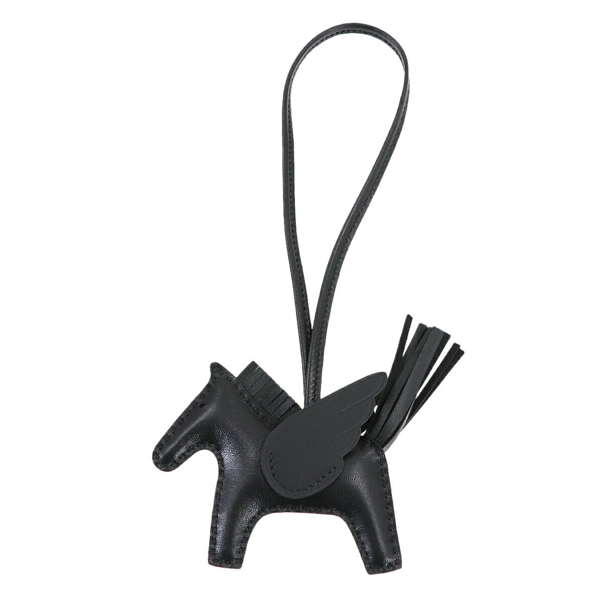 Rodeo Pegasus PM Bag Charm Agneau Milo So Black