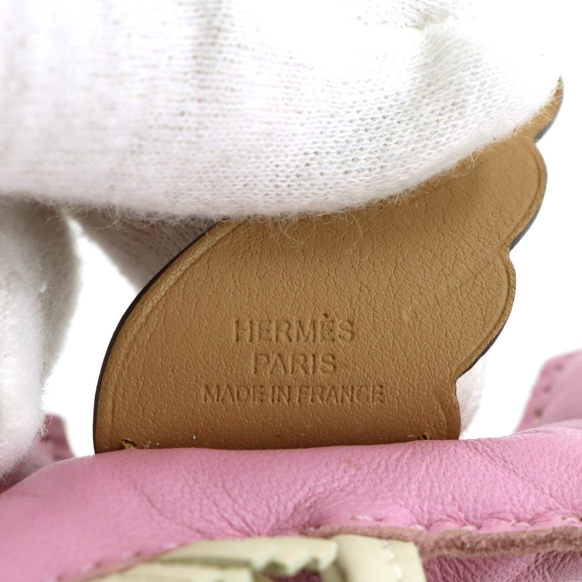 Rodeo Pegasus PM Bag Charm Agneau Milo Mauve sylvestre Craie