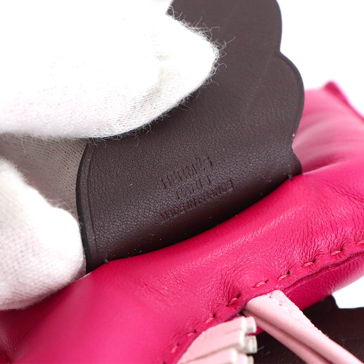 Rodeo Pegasu MM Bag Charm Agneau Milo Swift Framboise Rouge