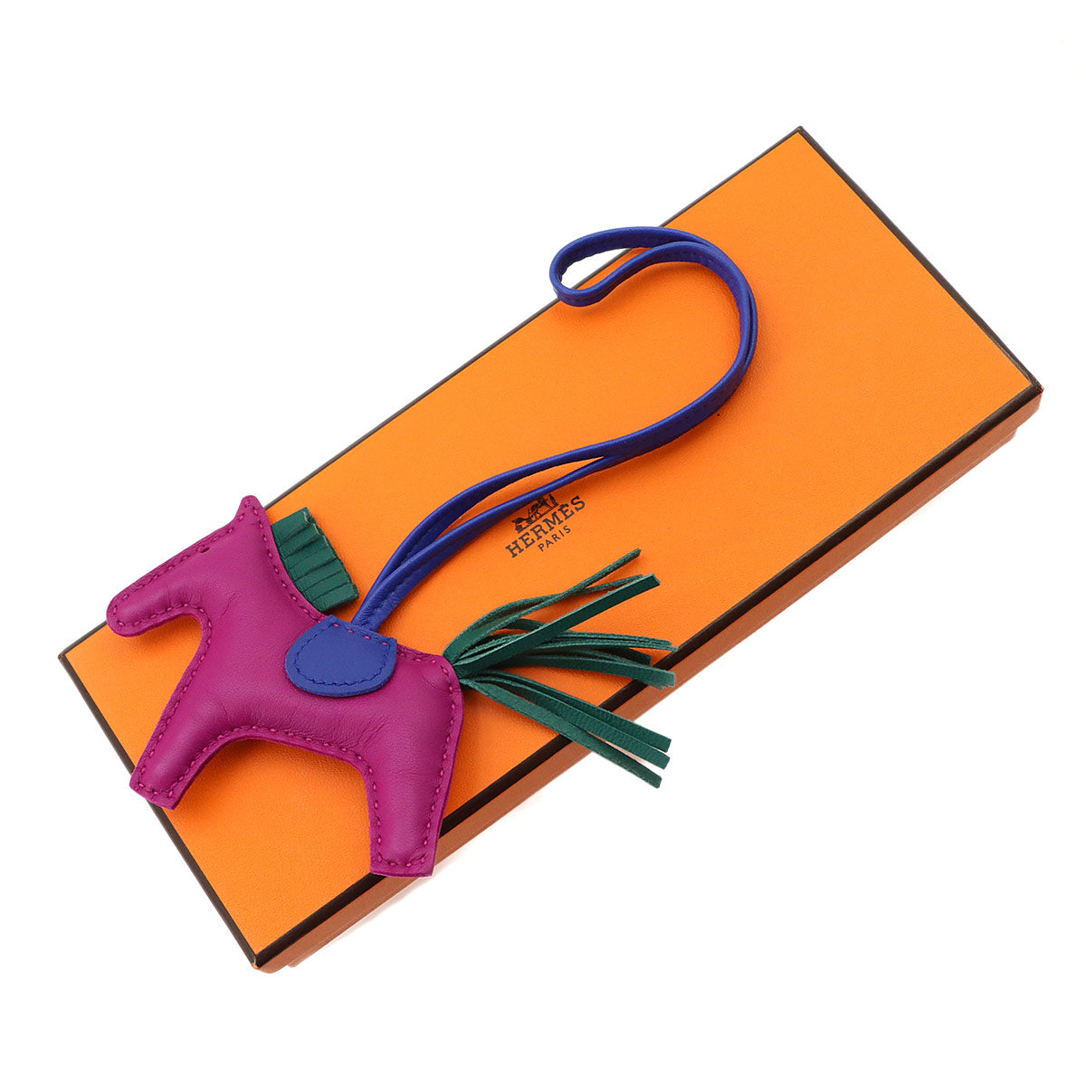 Rodeo PM Bag Charm Agneau Milo Rose Purple Blue Electric