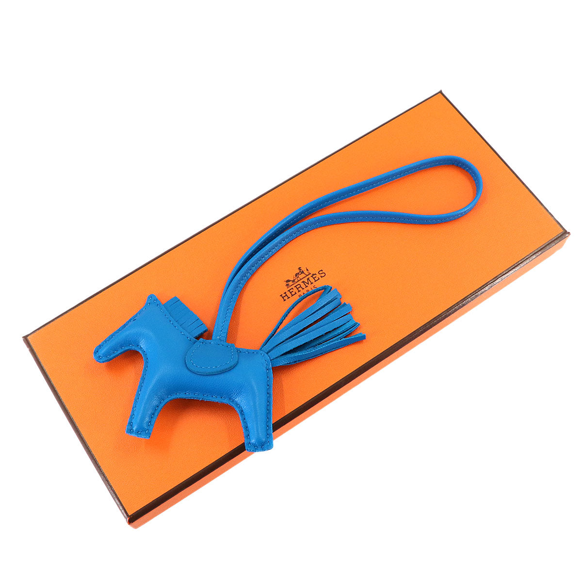 Rodeo PM Bag Charm Agneau Milo Blue zanzibar