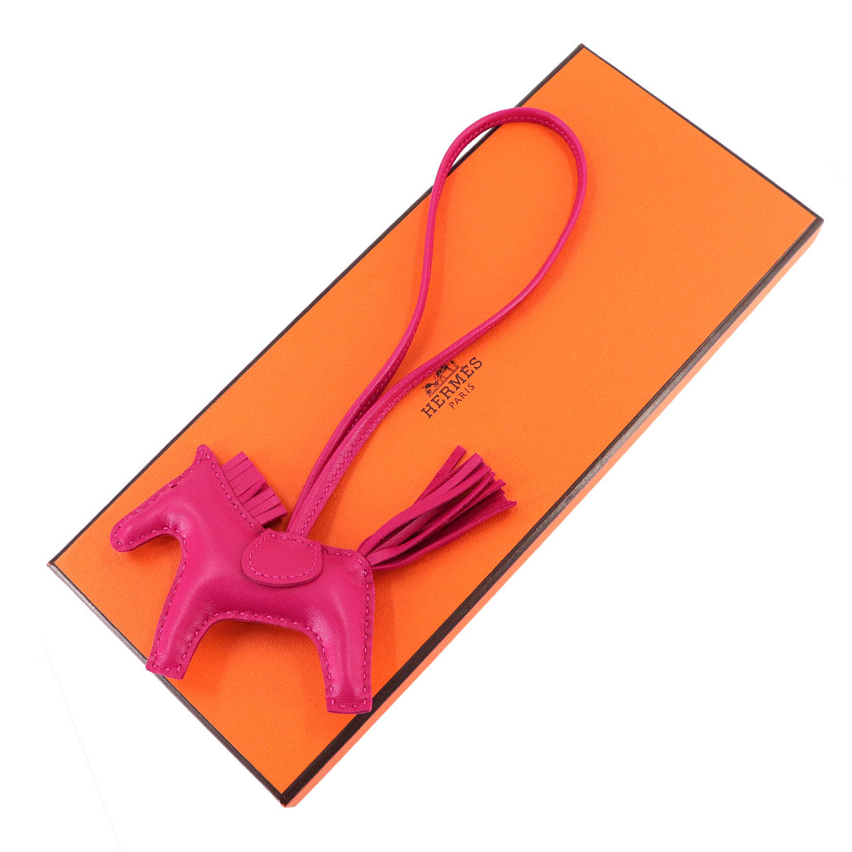 Rodeo PM Bag Charm Agneau Milo Rose Mexico Y Horse Accessory