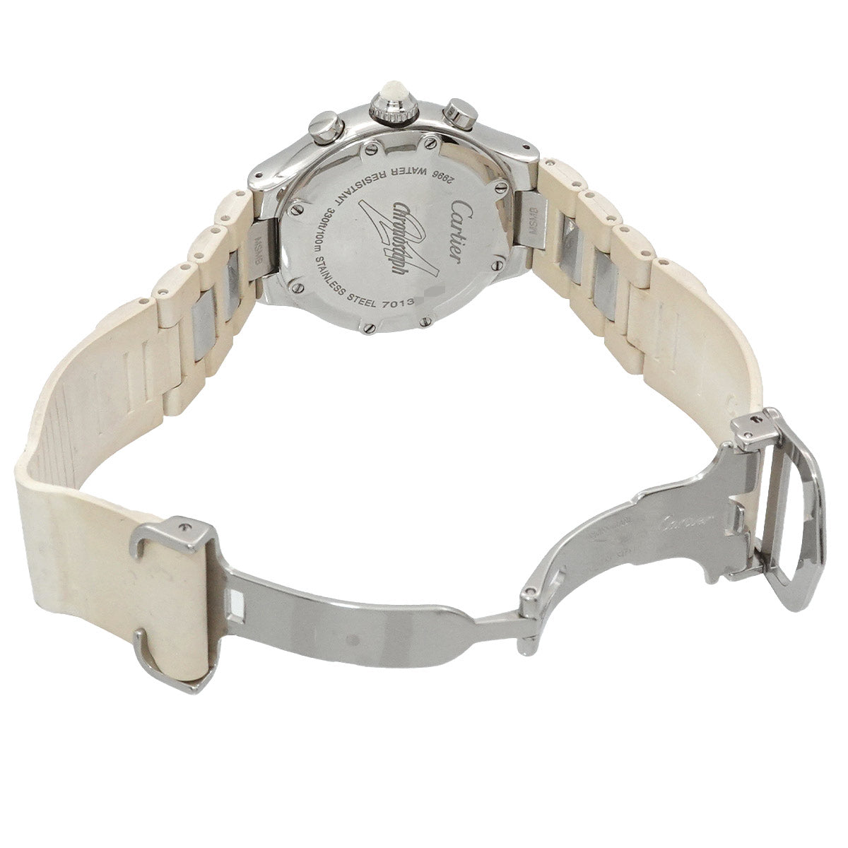 Must 21 Chronoscaph W10197U2 Quartz White Dial Ladies Watch