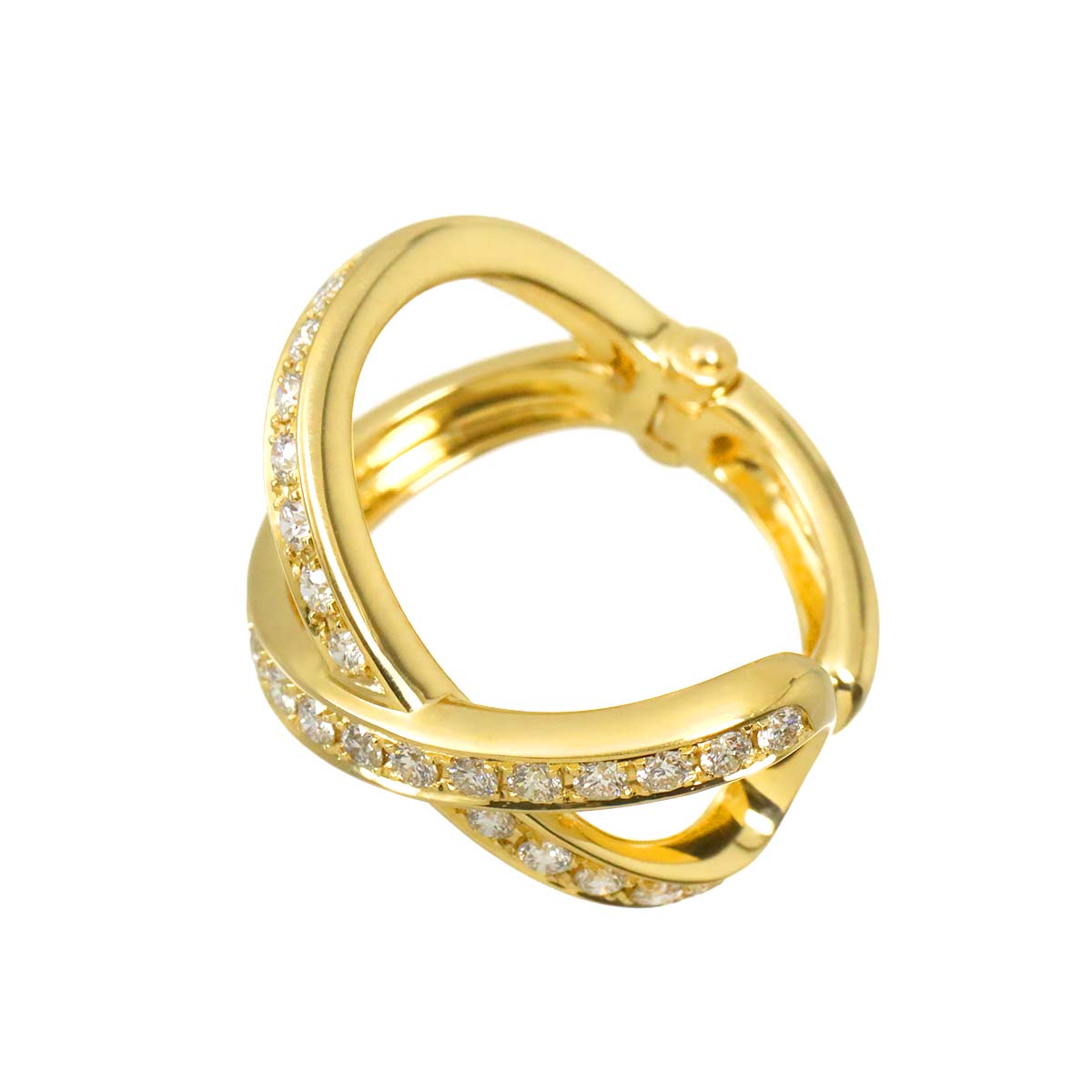 Diamond 0.46ct Ear cuff 18K YG 750 One Piece only