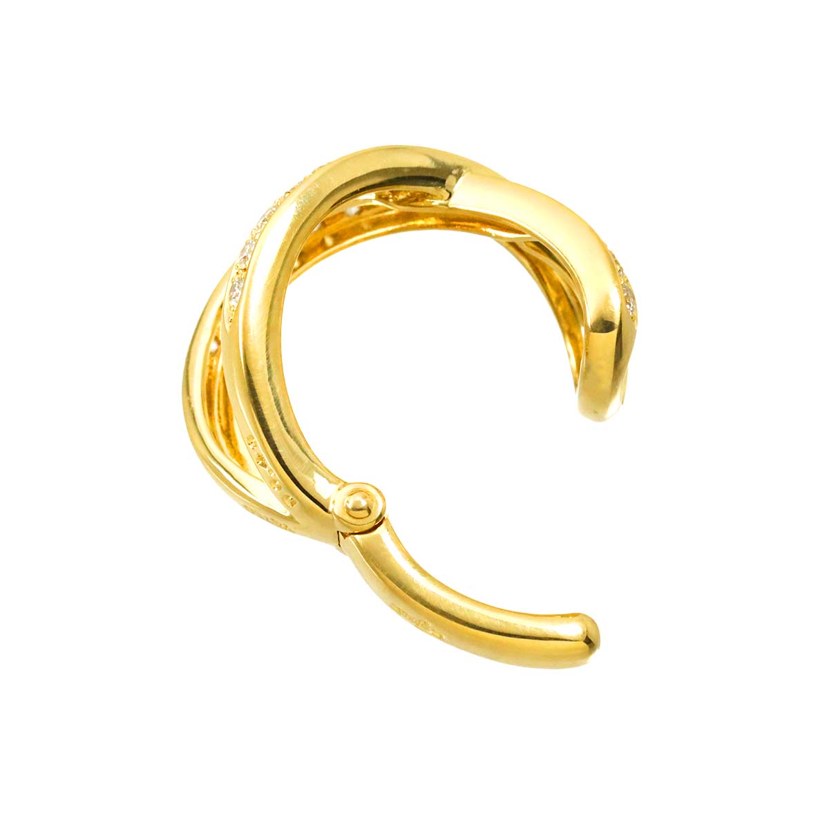 Diamond 0.46ct Ear cuff 18K YG 750 One Piece only