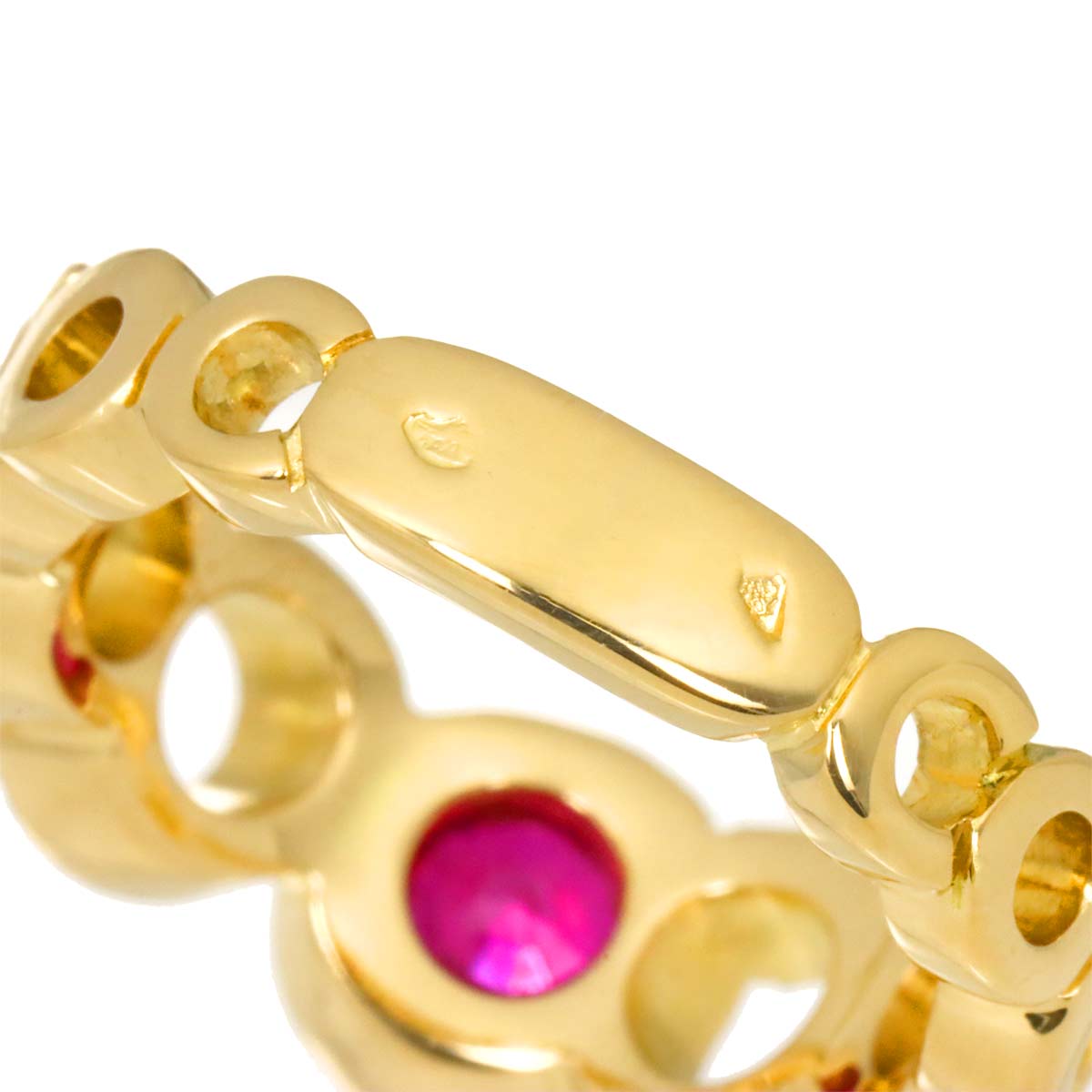 CoCo Ruby Ring 18K Yellow Gold 750 Size5.75-6(US)