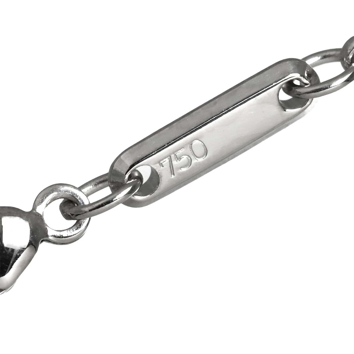 Happy Diamond Necklace 18K White Gold 750