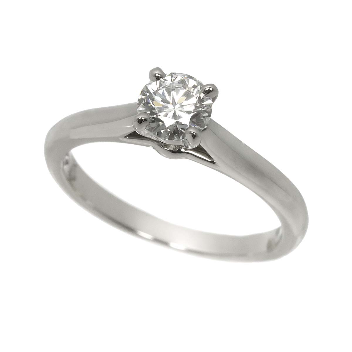 Diamond 0.37ct F/VVS1/3EX Ring Platinum Size46 3.75(US)