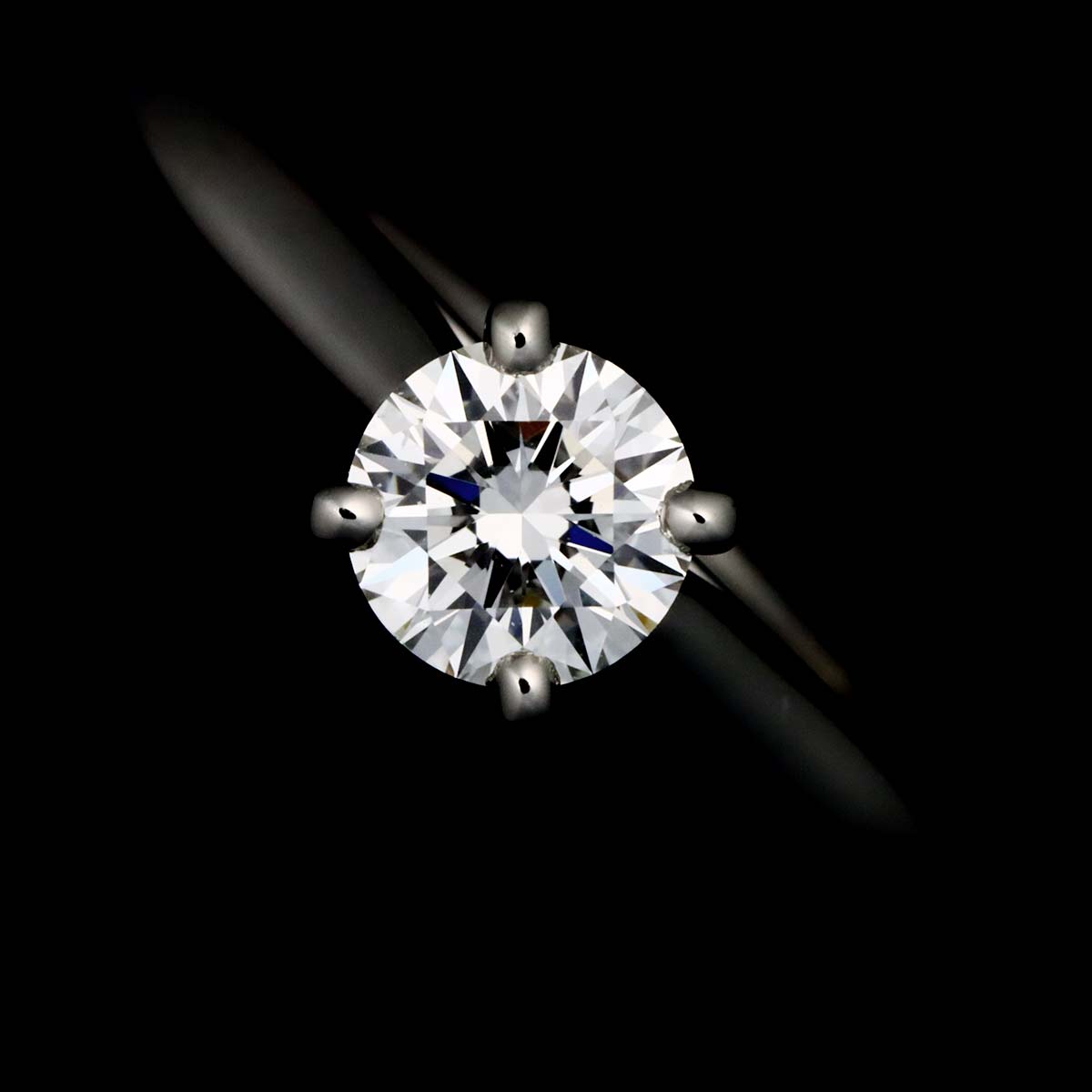 Diamond 0.37ct F/VVS1/3EX Ring Platinum Size46 3.75(US)