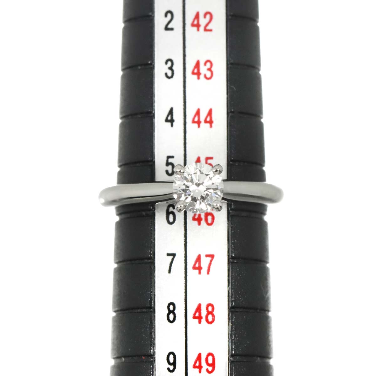 Diamond 0.37ct F/VVS1/3EX Ring Platinum Size46 3.75(US)
