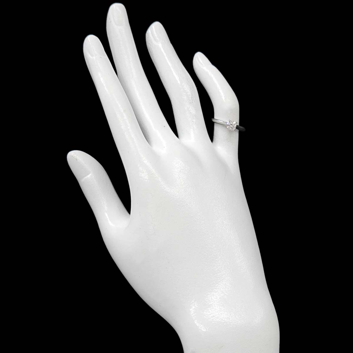 Diamond 0.37ct F/VVS1/3EX Ring Platinum Size46 3.75(US)