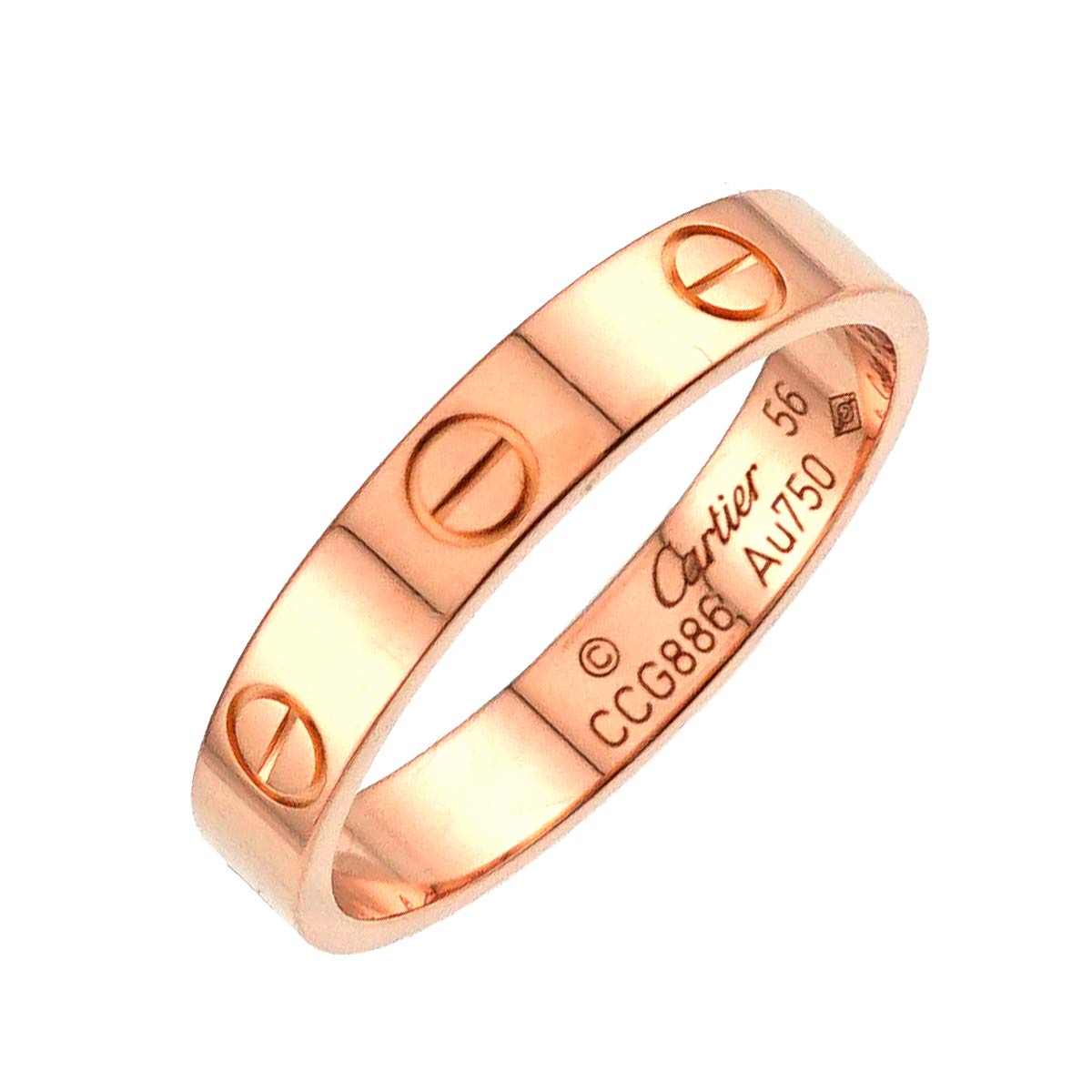 Mini Love Ring 18K Pink Gold 750 size56 7.25-7.5(US)
