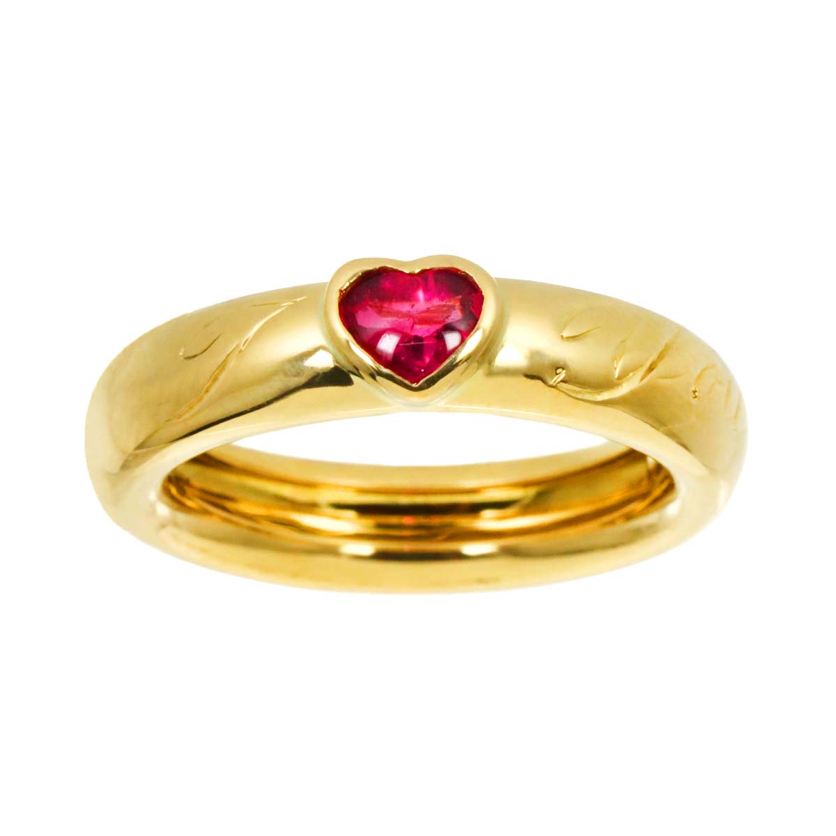 Friendship Tourmaline Ring 18K YG 750 Size 6.25-6.5(US)
