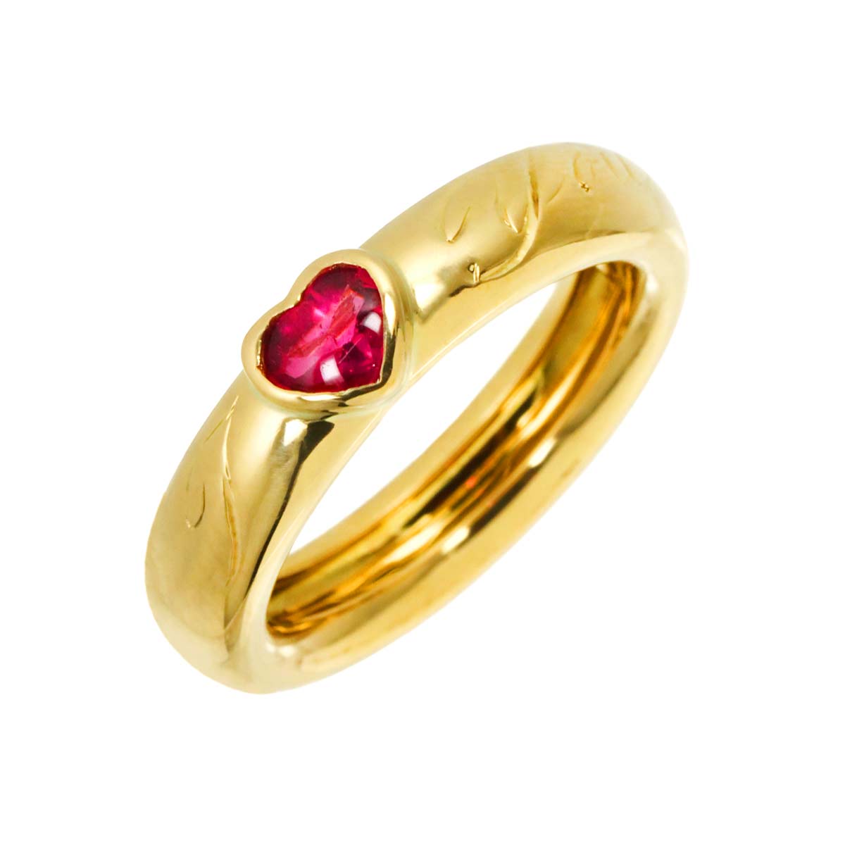 Friendship Tourmaline Ring 18K YG 750 Size 6.25-6.5(US)