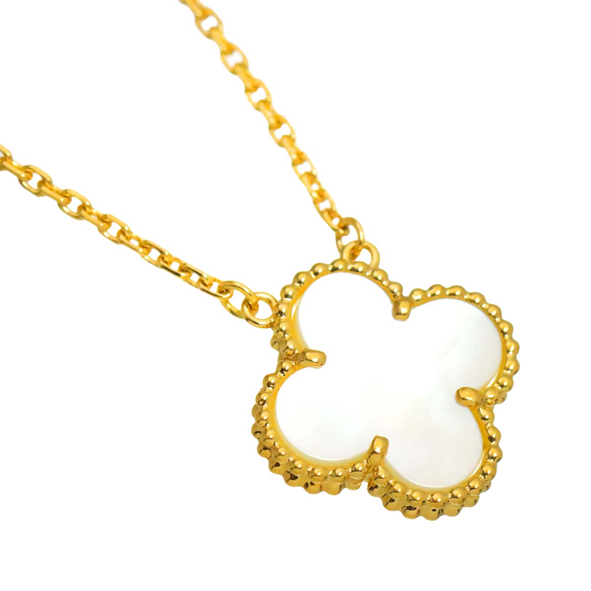 Vintage Alhambra MOP Necklace 18K YG 750