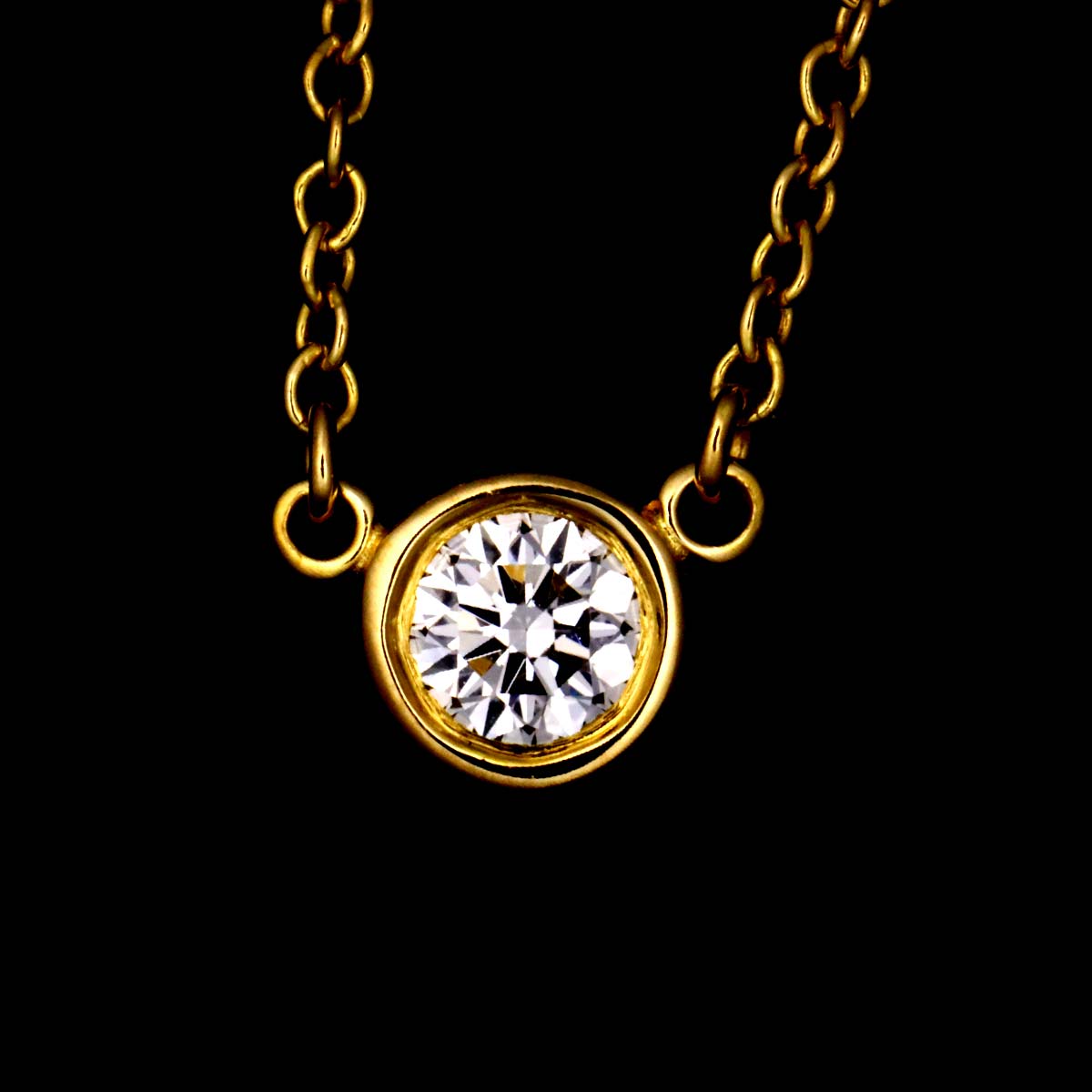 By The Yard Diamond Necklace 18K YG 750