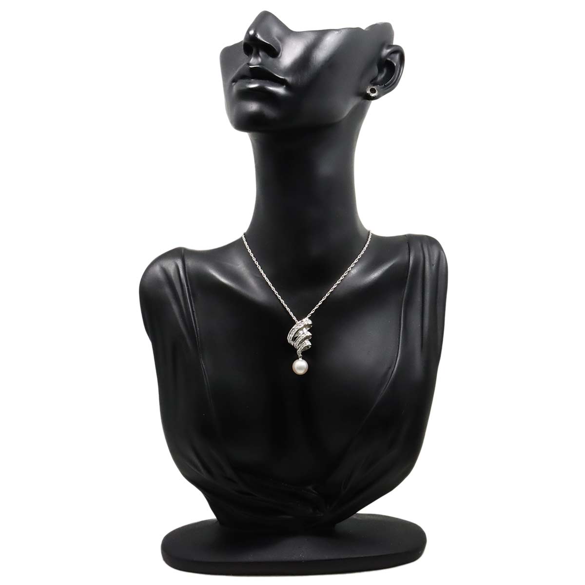 Akoya Pearl 9.0mm Diamond 0.32ct Necklace Pt