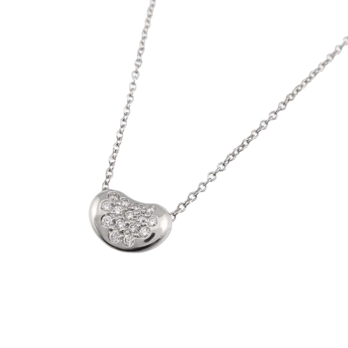 Bean Diamond Necklace Platinum