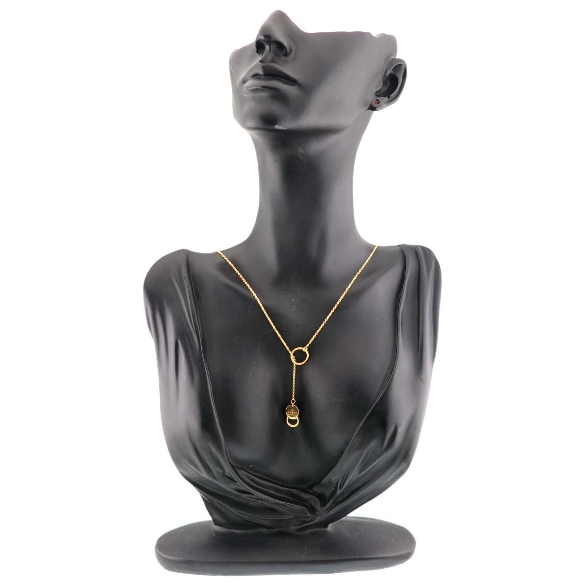 GUCCI Lariat Necklace 18K Yellow Gold 750